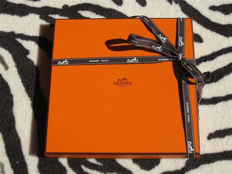 hermes orange scarf box